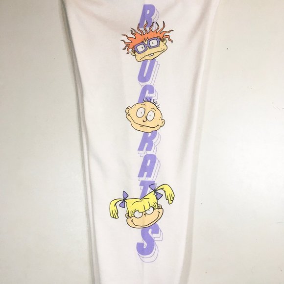 Nickelodeon Rugrats Sweatpants Joggers White - Picture 4 of 6